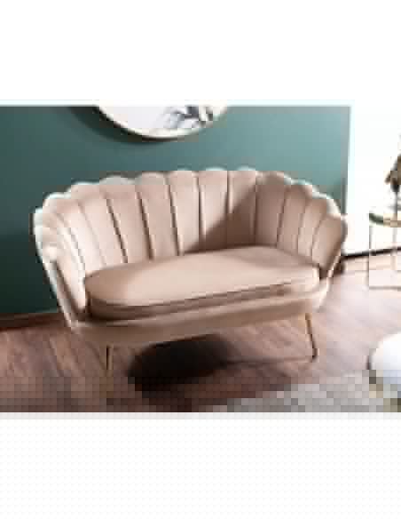 Sofa 2os Camellia 2 Velvet Beżowa