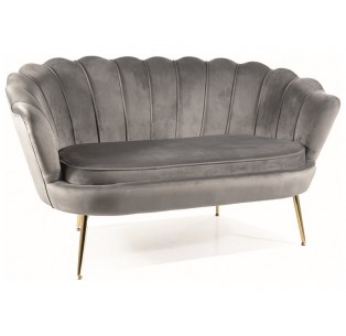 Sofa 2os Camellia 2 Velvet Szara