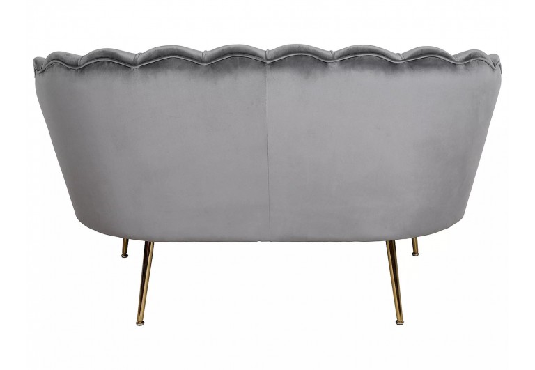 Sofa 2os Camellia 2 Velvet Szara