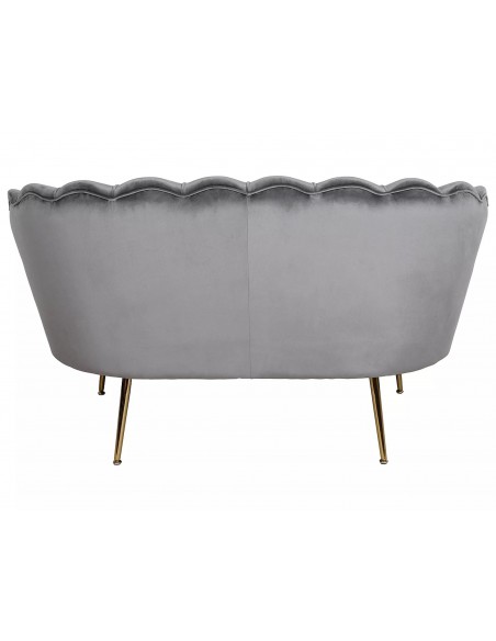 Sofa 2os Camellia 2 Velvet Szara