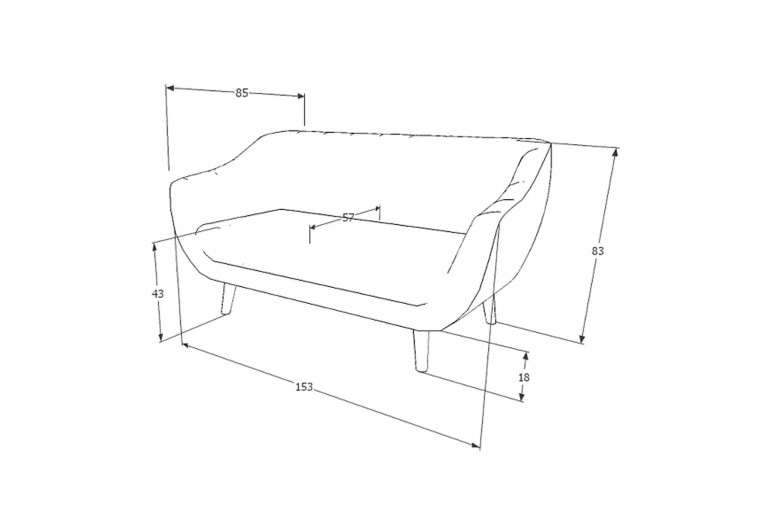 Sofa 2os Elite 2 Velvet Beżowa Sofa 2os Elite 2 Velvet Beżowa