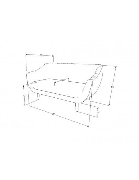 Sofa 2os Elite 2 Velvet Beżowa Sofa 2os Elite 2 Velvet Beżowa