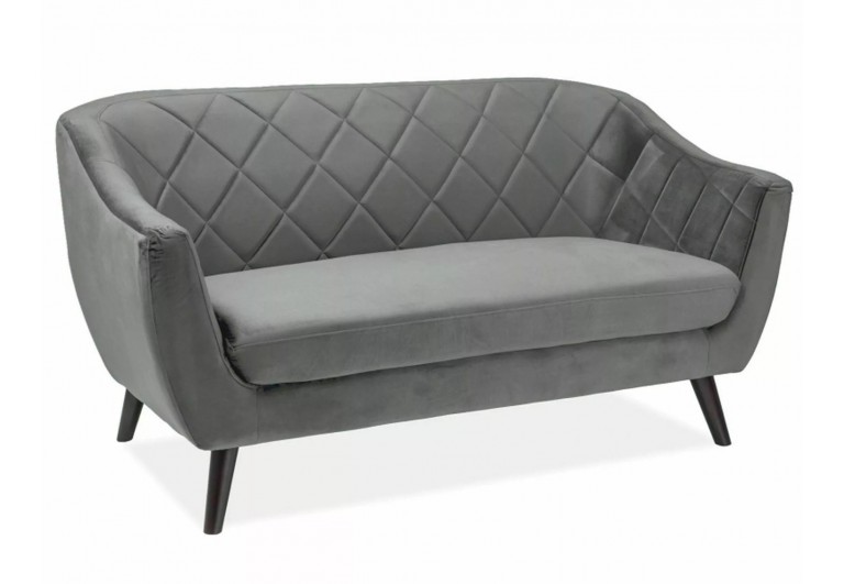 Sofa 2os Molly 2 Velvet Szara