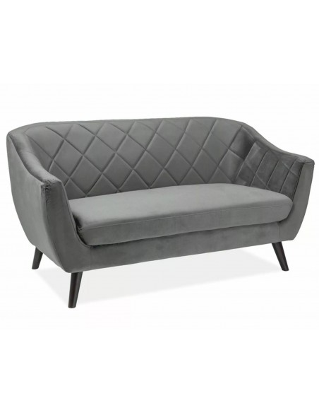 Sofa 2os Molly 2 Velvet Szara