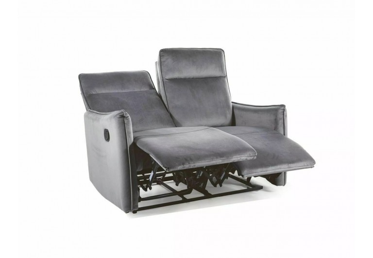 Sofa rozkładana 2os Travis 2 Velvet Szara