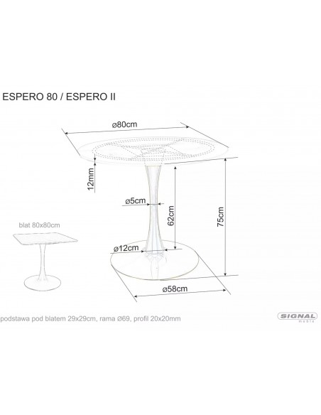 Stół czarny Espero II