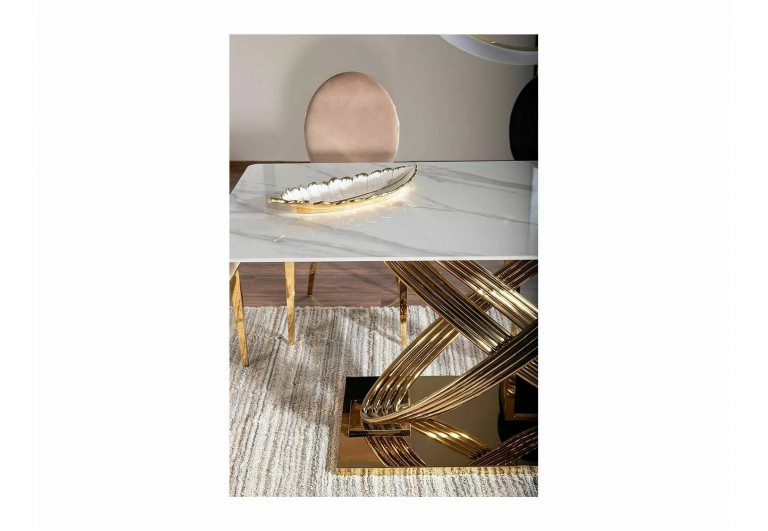 Stół 160 Hermes Złoty