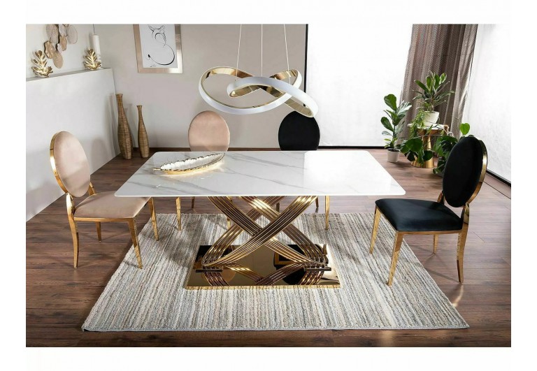 Stół 160 Hermes Złoty