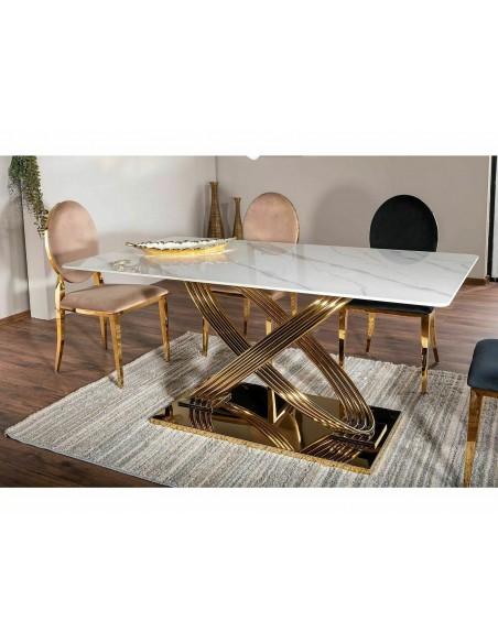 Stół 160 Hermes Złoty