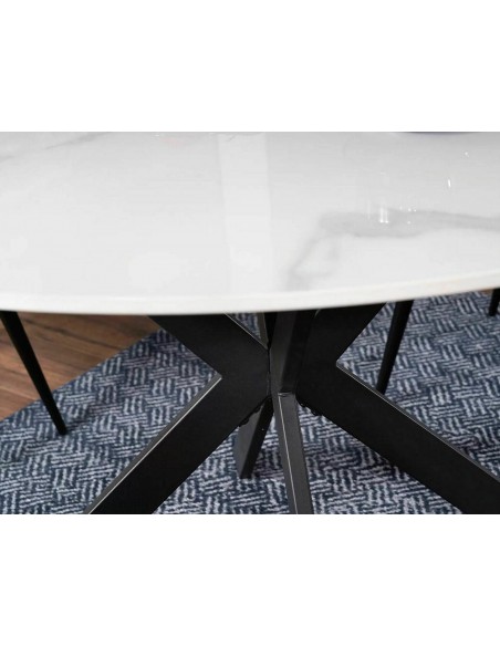 Stół okrągły 90 Talia Biały