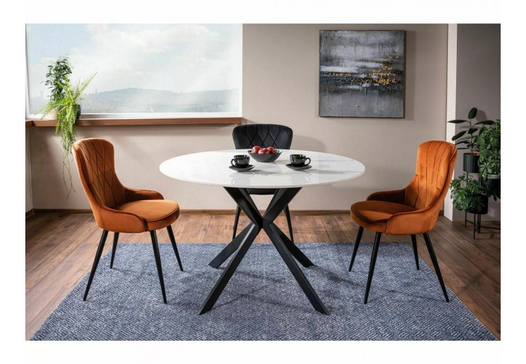 Stół okrągły 90 Talia Biały