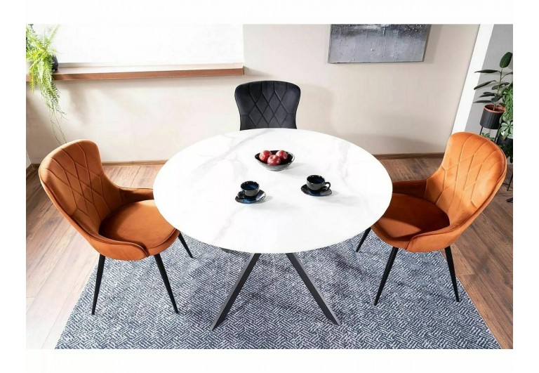 Stół okrągły 90 Talia Biały
