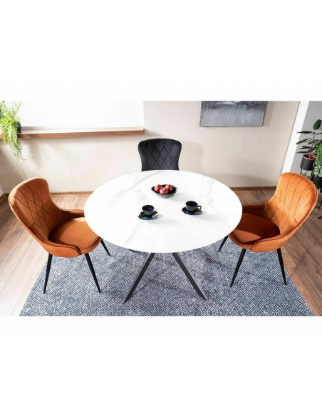 Stół okrągły 90 Talia Biały