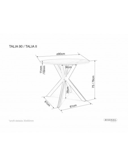 Stół okrągły Talia