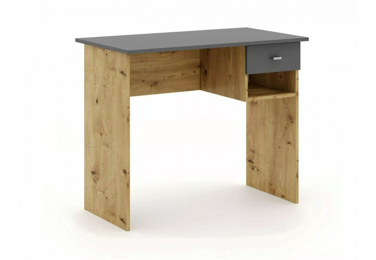 Biurko B-011 Dąb Artisan Antracyt