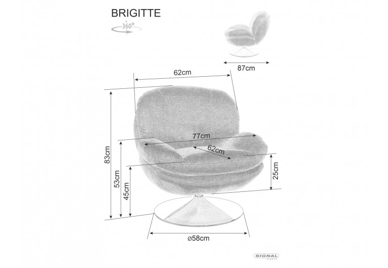 Fotel Brigitte Brego