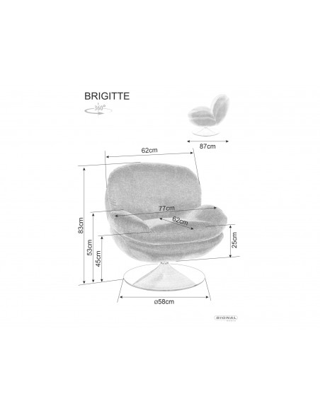 Fotel Brigitte Brego