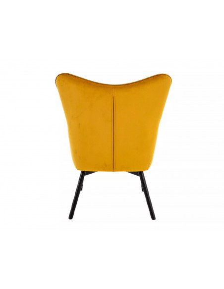 Fotel tapicerowany Carmen Velvet Curry