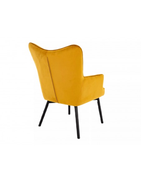 Fotel tapicerowany Carmen Velvet Curry