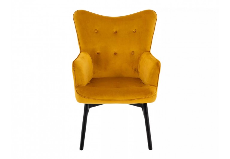 Fotel tapicerowany Carmen Velvet Curry