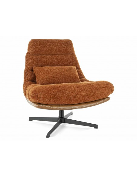 Fotel tapicerowany Felicia Raven Cynamonowy