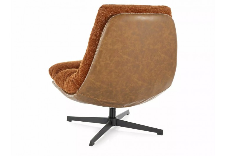 Fotel tapicerowany Felicia Raven Cynamonowy