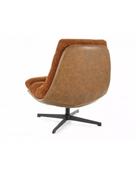 Fotel tapicerowany Felicia Raven Cynamonowy