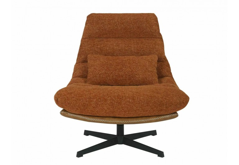 Fotel tapicerowany Felicia Raven Cynamonowy