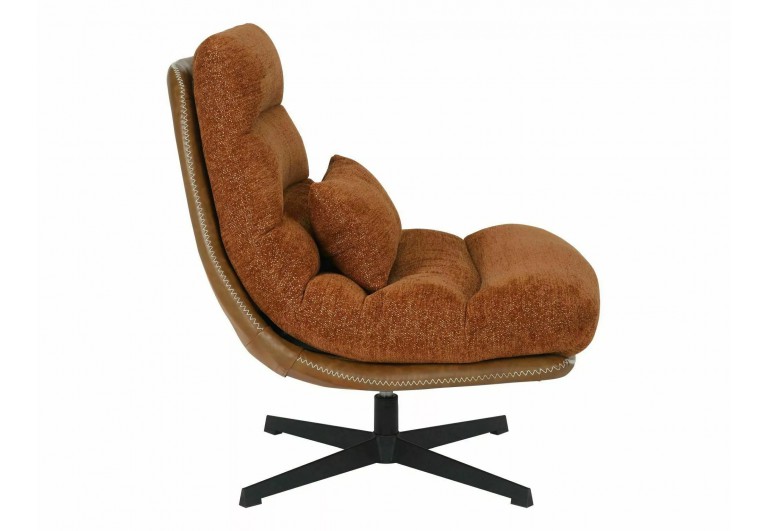 Fotel tapicerowany Felicia Raven Cynamonowy