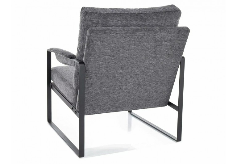 Fotel tapicerowany Focus Brego Ciemny Szary