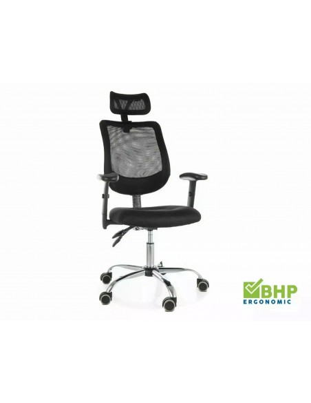 Fotel obrotowy Q-118R Czarny