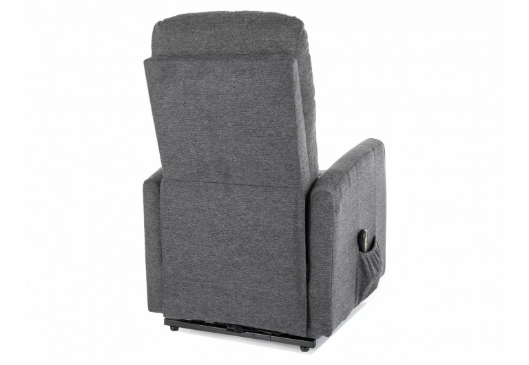Fotel rozkładany elektryczny Leto Brego Ciemny Szary