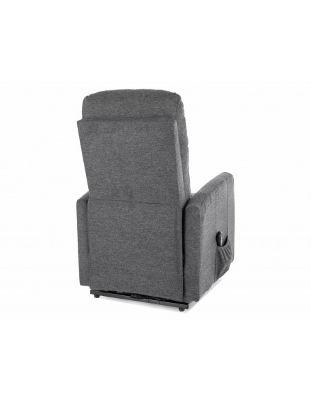 Fotel rozkładany elektryczny Leto Brego Ciemny Szary