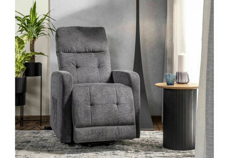 Fotel rozkładany elektrycznie Otus II Brego Szary