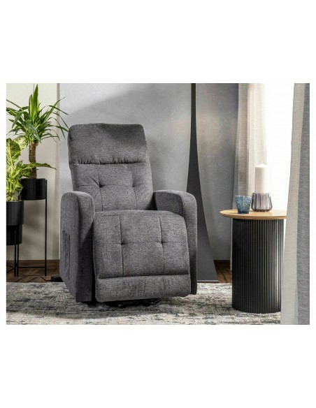 Fotel rozkładany elektrycznie Otus II Brego Szary