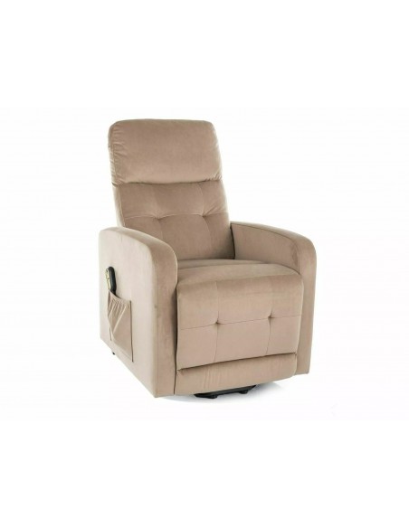 Fotel rozkładany Otus II Velvet Beżowy