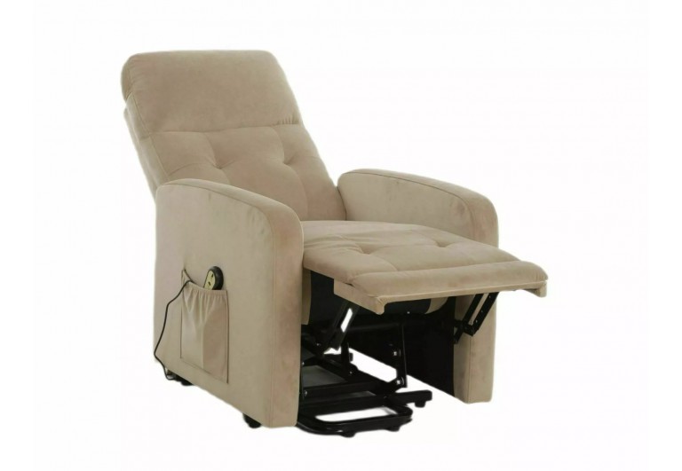 Fotel rozkładany Otus II Velvet Beżowy