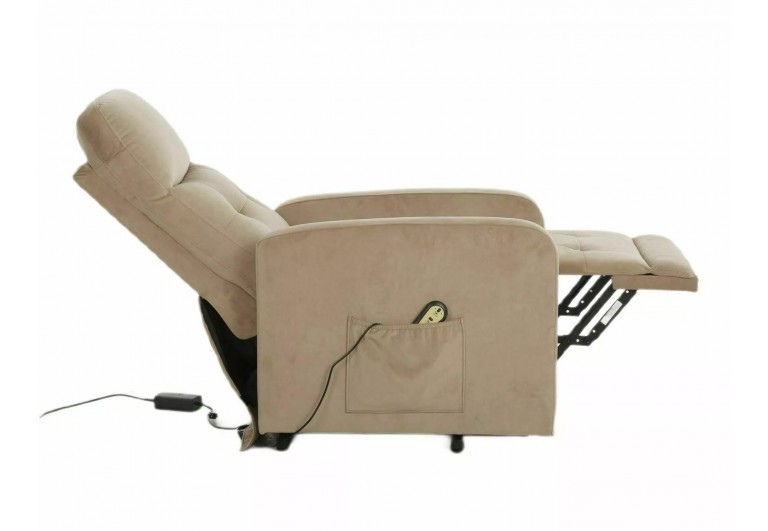 Fotel rozkładany Otus II Velvet Beżowy