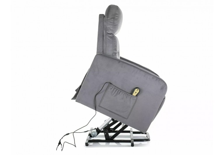 Fotel rozkładany Otus II Velvet Szary