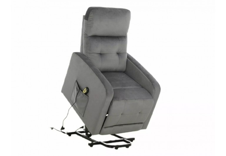 Fotel rozkładany Otus II Velvet Szary