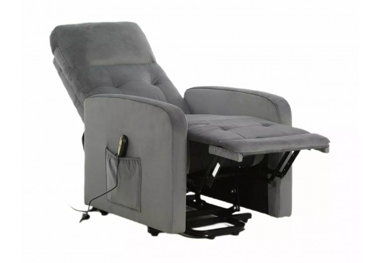 Fotel rozkładany Otus II Velvet Szary