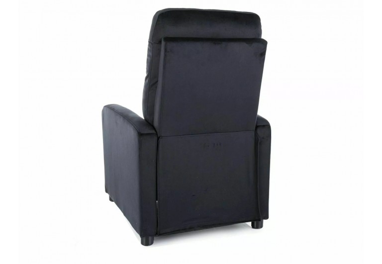 Fotel rozkładany Otus Velvet Czarny