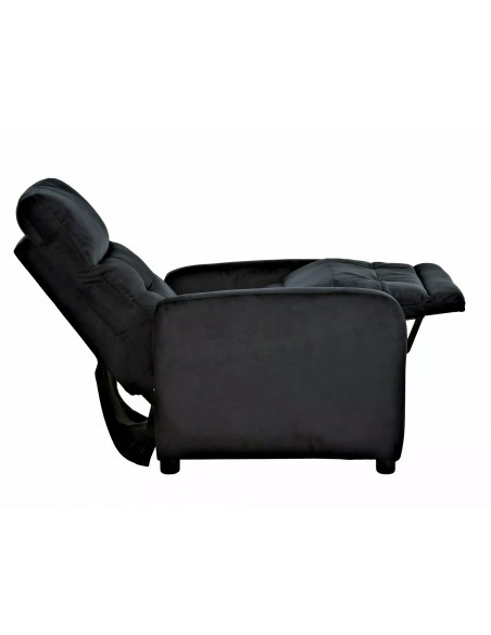 Fotel rozkładany Otus Velvet Czarny