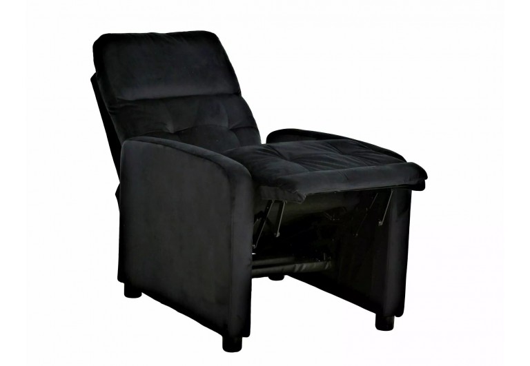 Fotel rozkładany Otus Velvet Czarny