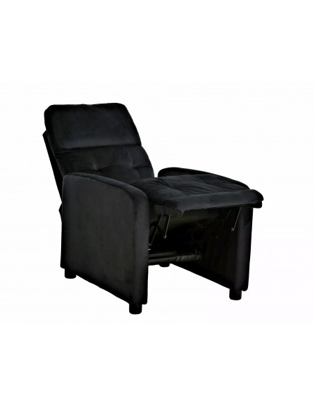 Fotel rozkładany Otus Velvet Czarny