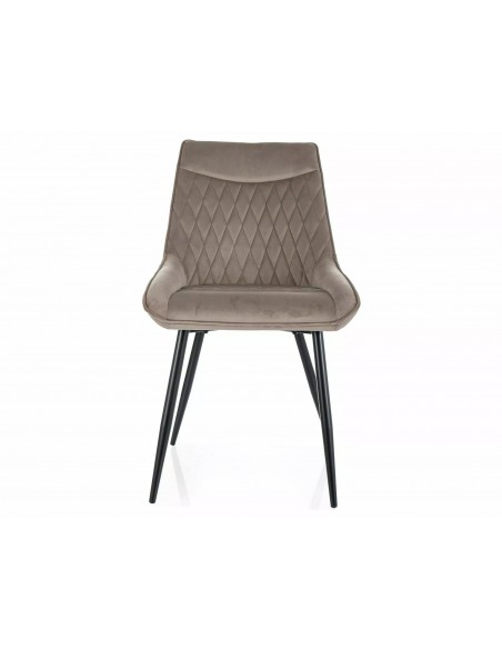Krzesło tapicerowane Agat Velvet Ciemny Beż