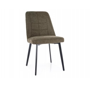Krzesło tapicerowane Aldo Brego Oliwkowe