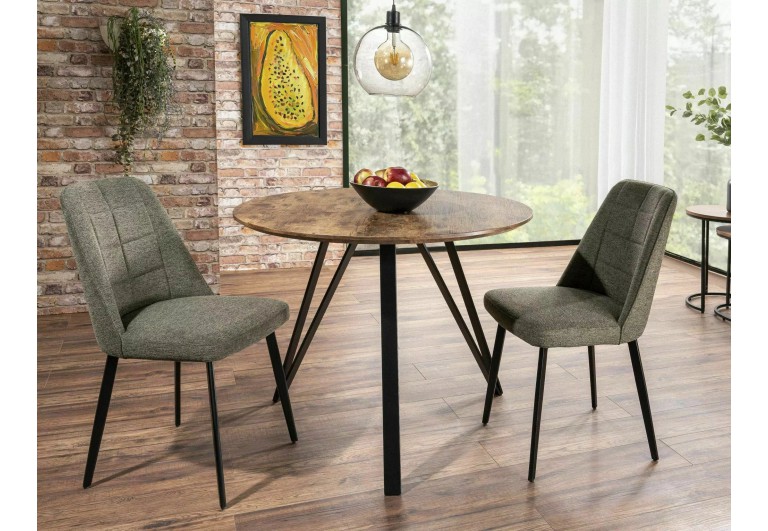 Krzesło tapicerowane Aldo Brego Oliwkowe