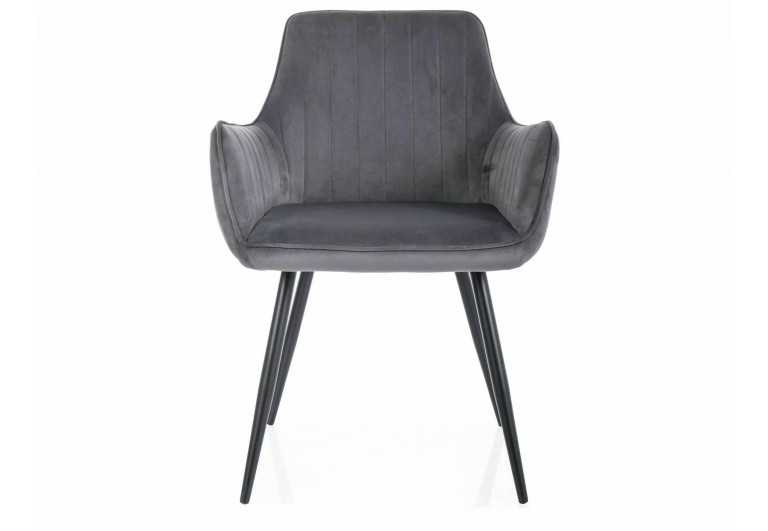 Krzesło tapicerowane Apple Velvet Szare