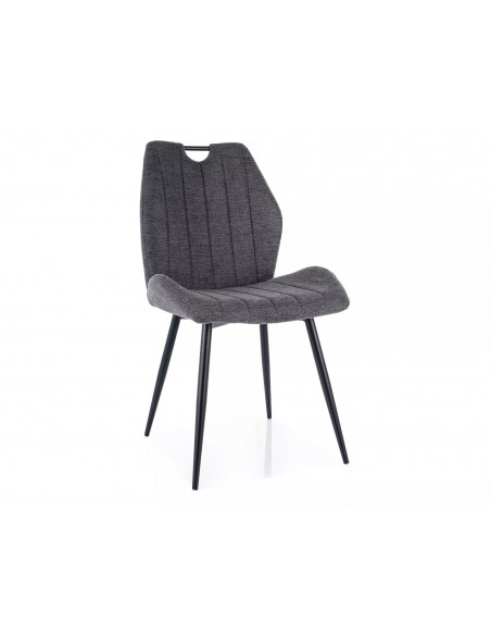 Krzesło tapicerowane Arco Brego Ciemne Szare